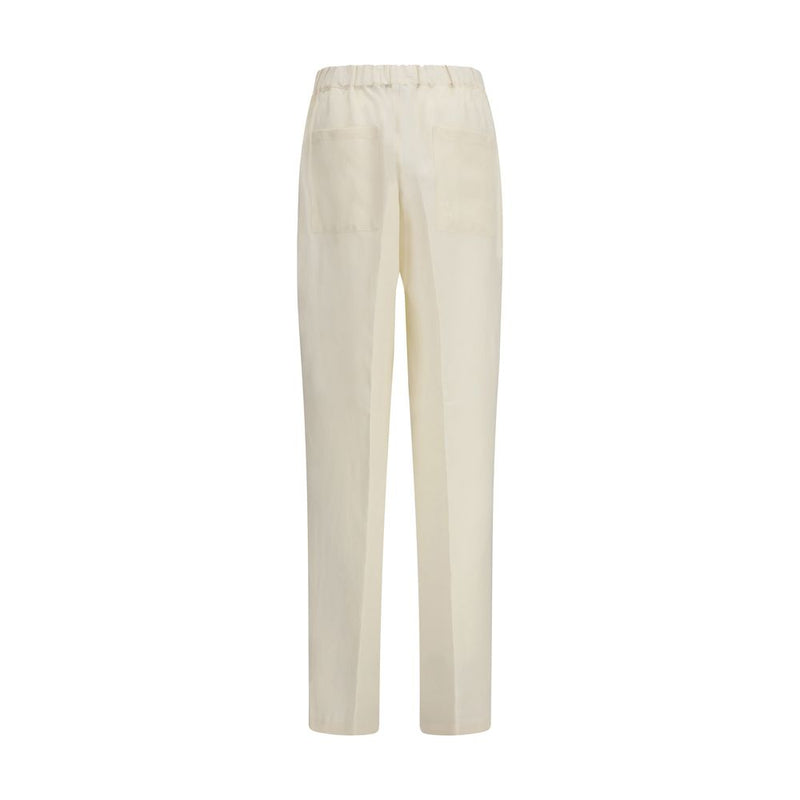 Laneus Beige Casual Broek van Viscose