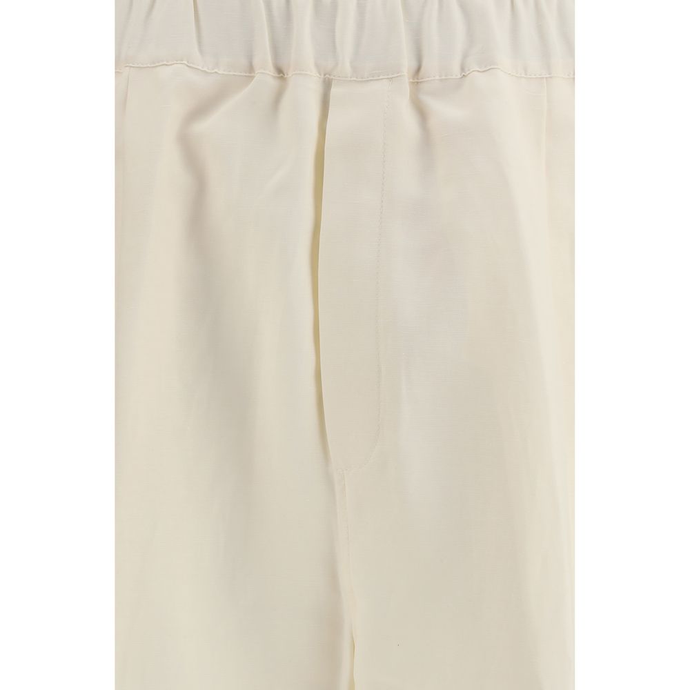 Pantalon Casual Beige en Viscose Laneus