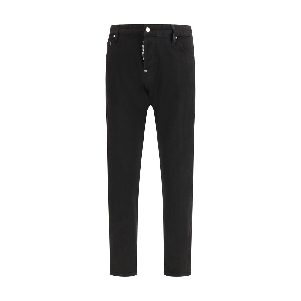 Dsquared² Black Cotton Slim Fit Jeans for Men