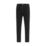 Dsquared² Black Cotton Slim Fit Jeans for Men