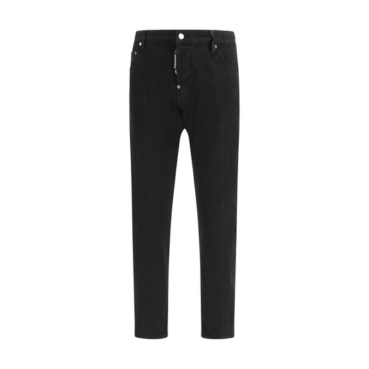 Dsquared² Zwarte Katoenen Slim Fit Jeans