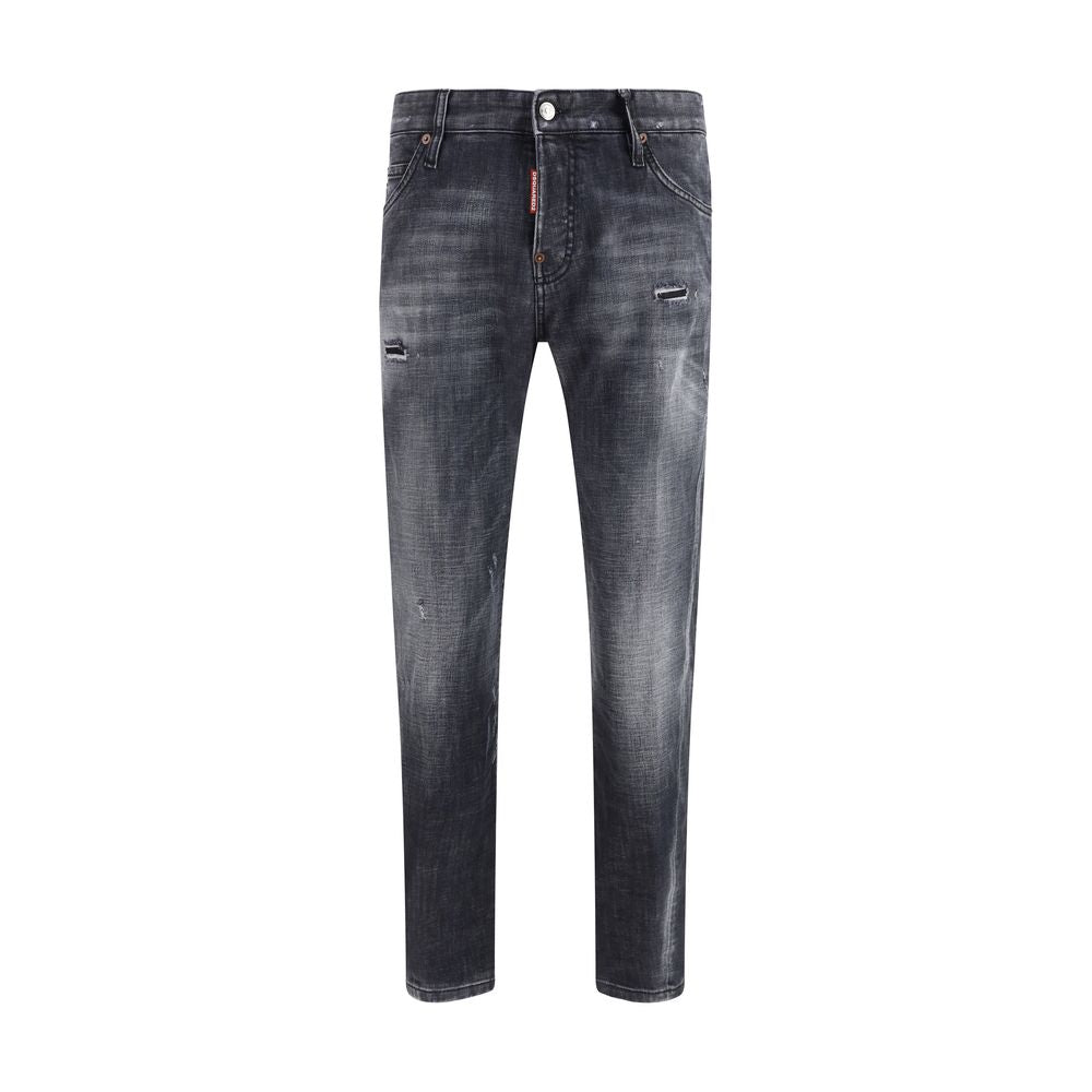 Dsquared² Black Cotton Slim Fit Jeans - SS26
