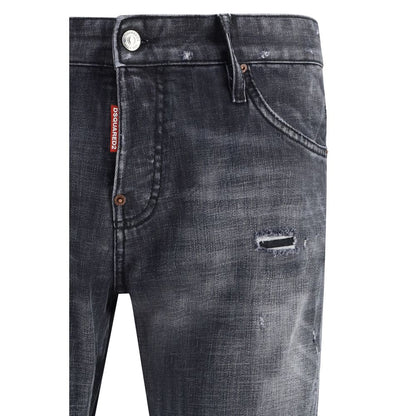 Dsquared² Zwarte Katoenen Slim Fit Jeans