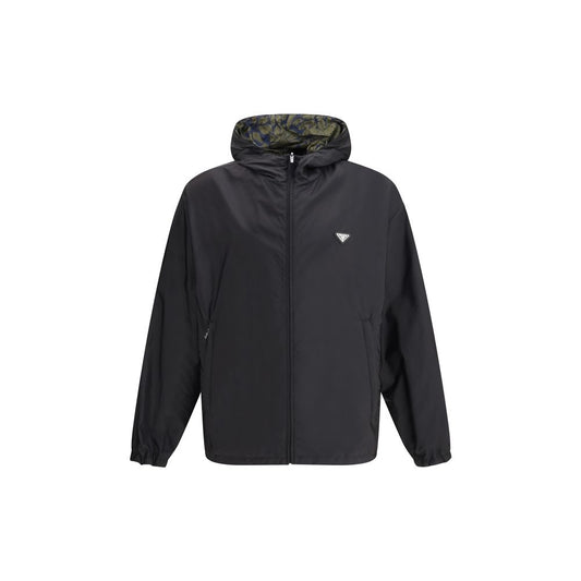 Prada Zwart Jack Van Gerecycled Polyamide