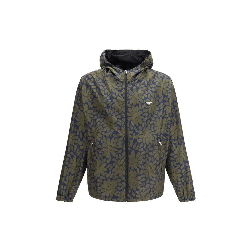 Veste Prada noire en polyamide recyclé