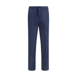 Cruna Blue Tencel Dress Pants - Effortless Elegance