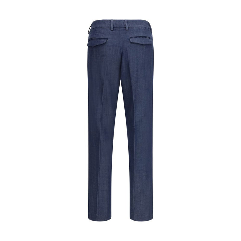 Cruna Blue Tencel Dress Pants - Effortless Elegance