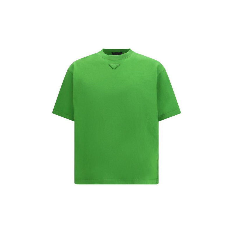 T-shirt Prada bicolore en coton