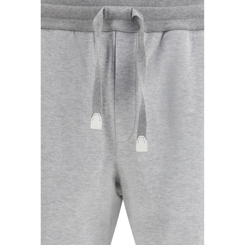 Brioni Gray Cotton Sweatshirt for Men - SS26 Collection