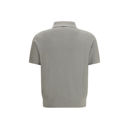 Brioni Beige Katoenen Polo Shirt