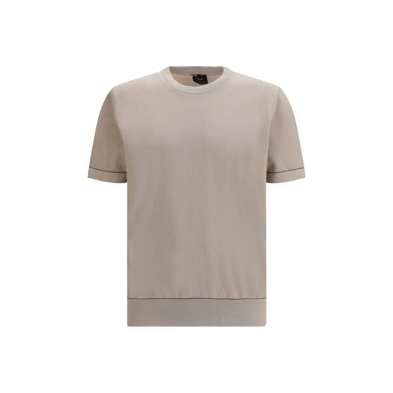 Brioni Beige Cotton T-Shirt for Men - Timeless Elegance