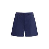 Short en coton bleu Prada