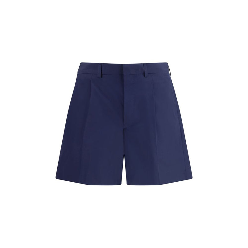 Short en coton bleu Prada
