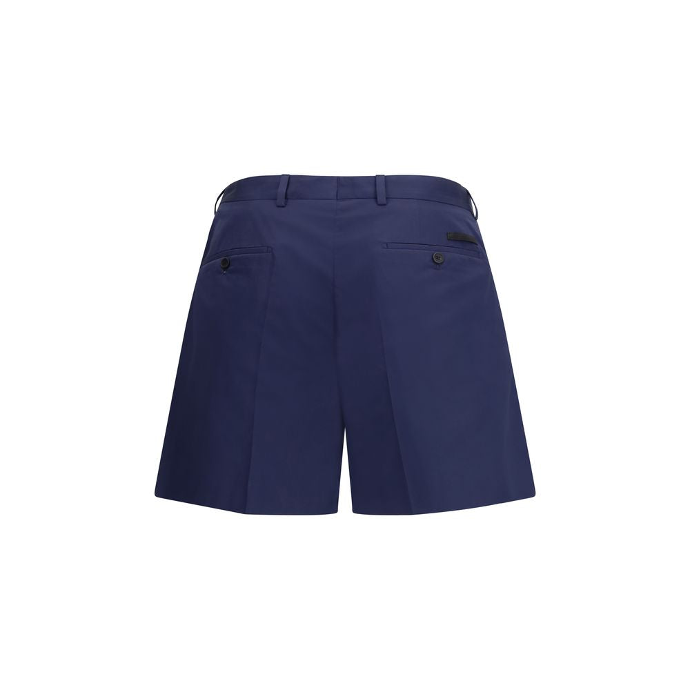Short en coton bleu Prada