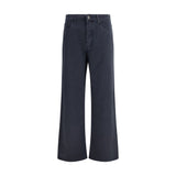 Miu Miu Blue Cotton Flared Jeans - Elegance Meets Comfort