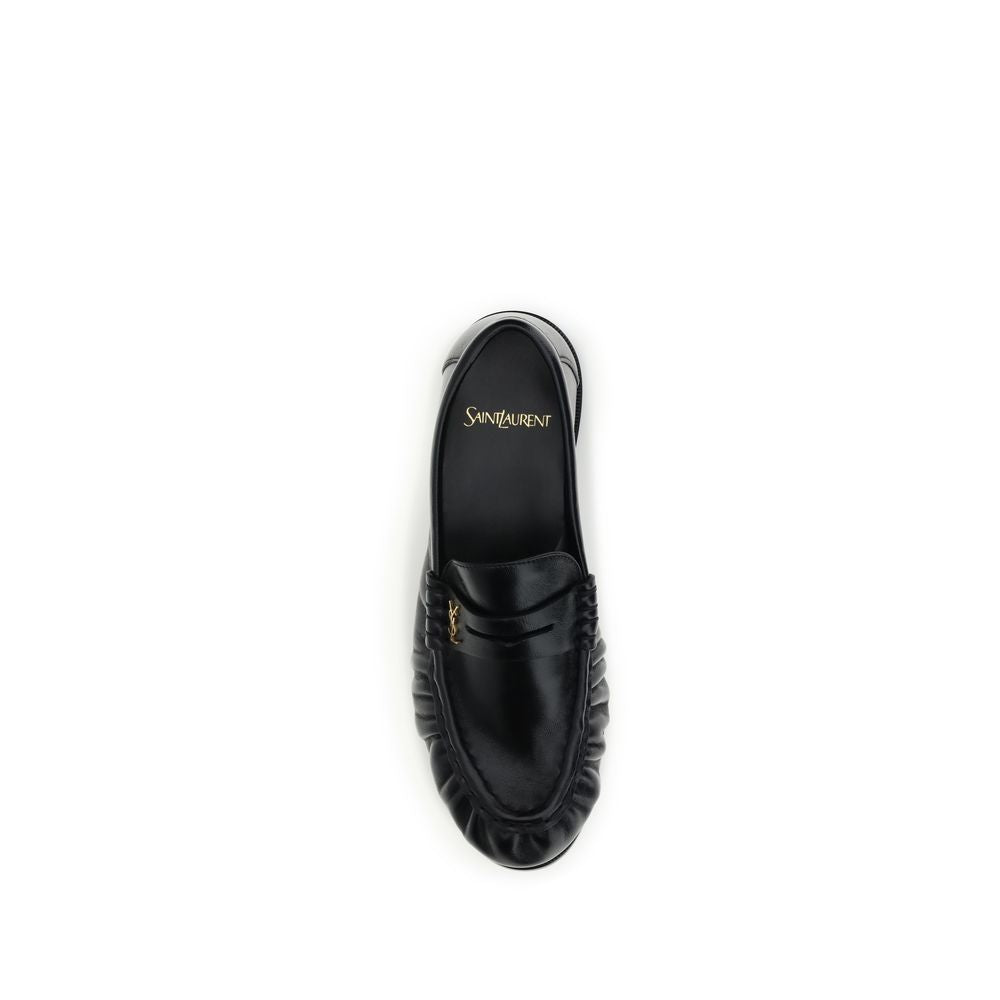 Mocassins Saint Laurent Black Lamb Ovis Aries Aries