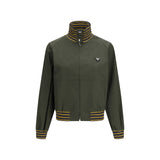 Prada Bicolor Polyester Bomber Jacket for Women - Modern Style