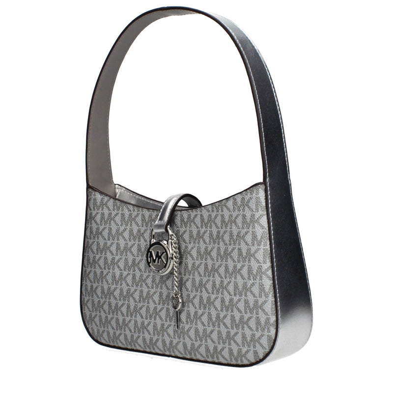 Michael Kors Gray Fabric Handbag - Chic & Functional Accessory