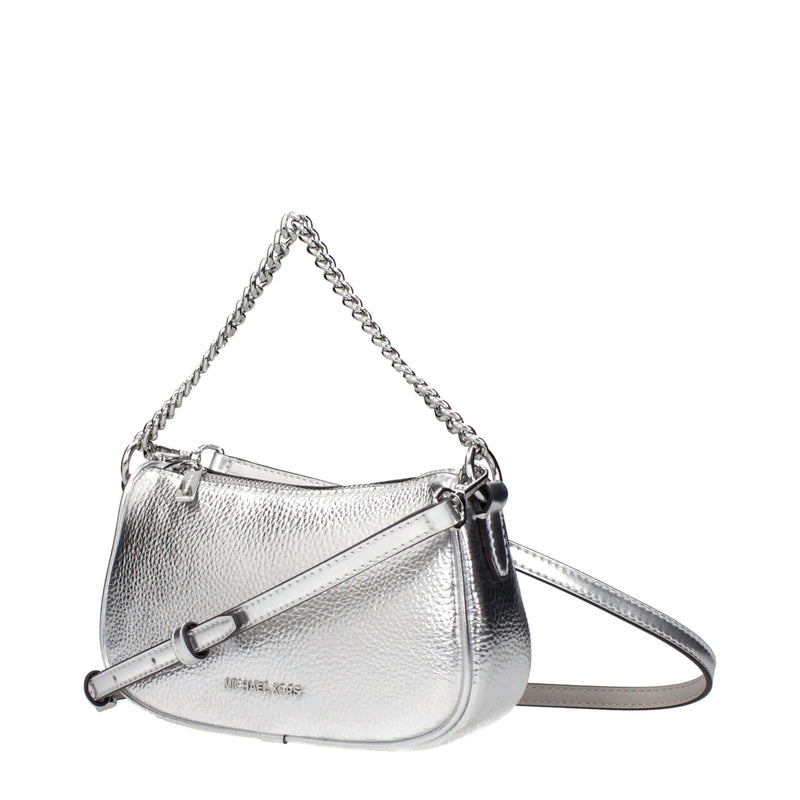 Michael Kors Gray Leather Handbag - Élégance et Polyvalence