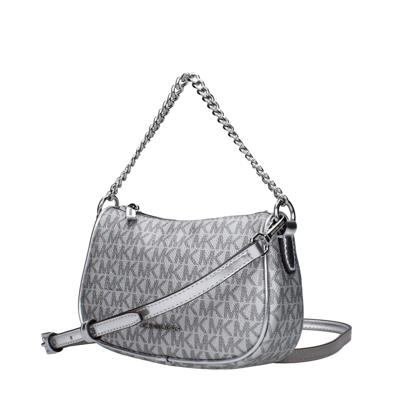 Michael Kors Gray Fabric Handbag - Chic and Functional Accessory