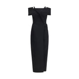 Khaite Gene Black Polyester Cocktail Dress
