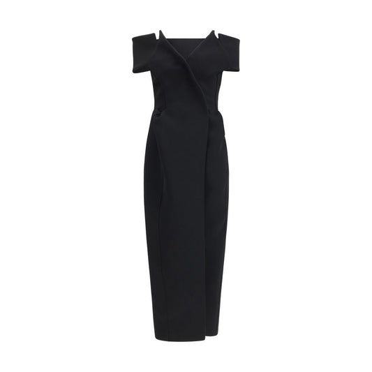 Khaite Gene Black Polyester Cocktail Dress