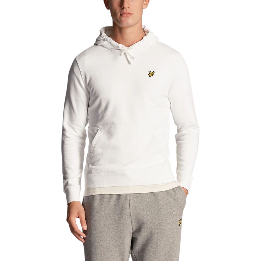 Lyle & Scott White Cotton Hoodie for Men