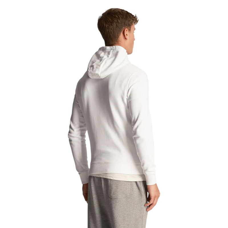 Lyle & Scott White Cotton Hoodie for Men