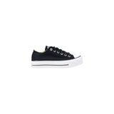 Converse Black Fabric Platform Sneakers for Women