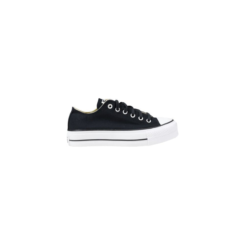 Converse Black Fabric Platform Sneakers for Women