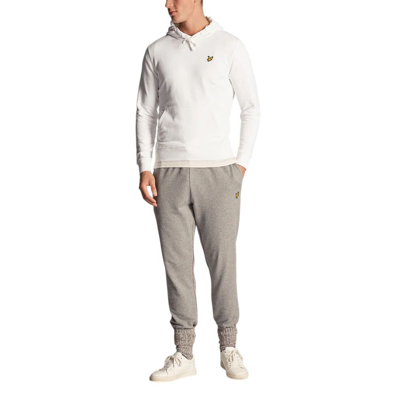 Lyle & Scott White Cotton Hoodie for Men