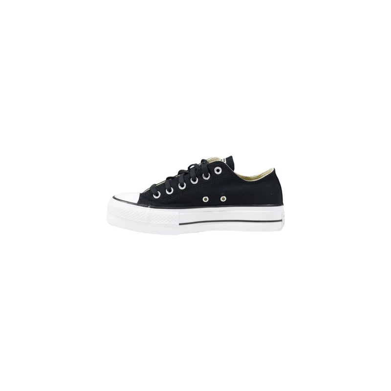 Converse Black Fabric Platform Sneakers for Women