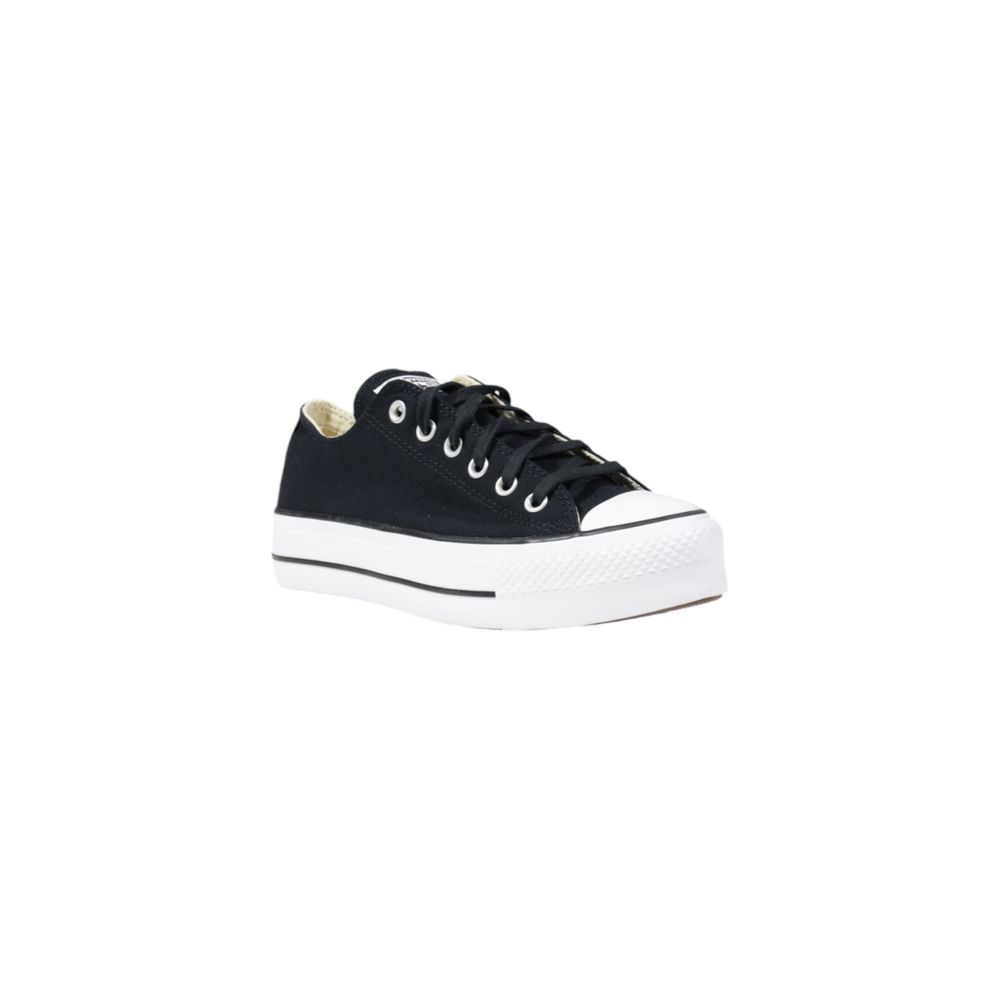 Converse Black Fabric Platform Sneakers for Women