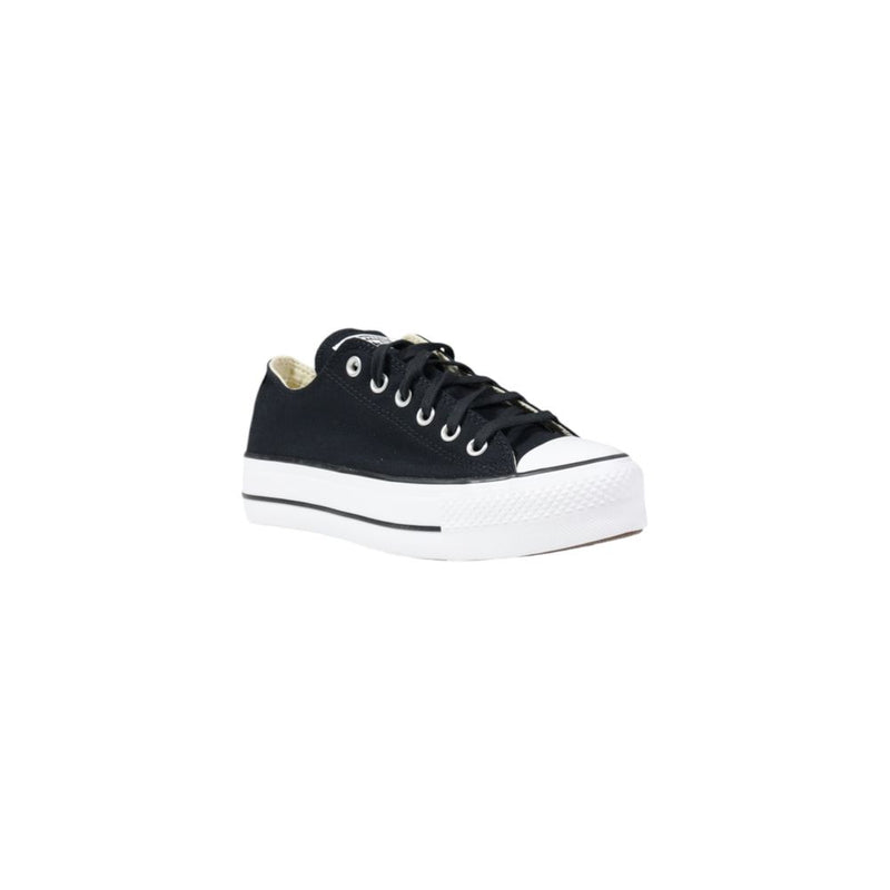 Converse Black Fabric Platform Sneakers for Women