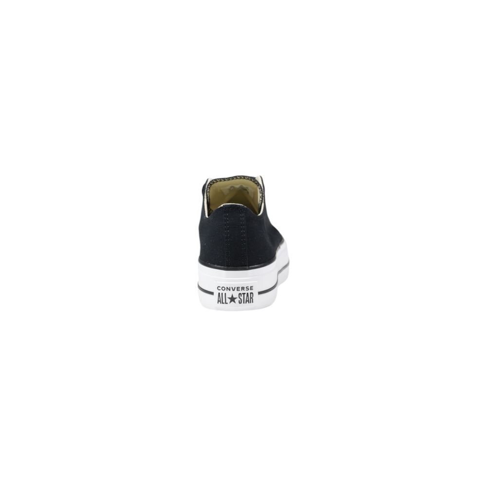 Converse Black Fabric Platform Sneakers for Women
