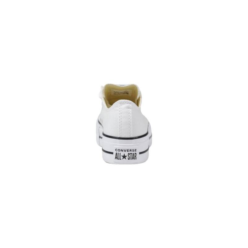 Converse White Fabric Platform Sneakers for Women
