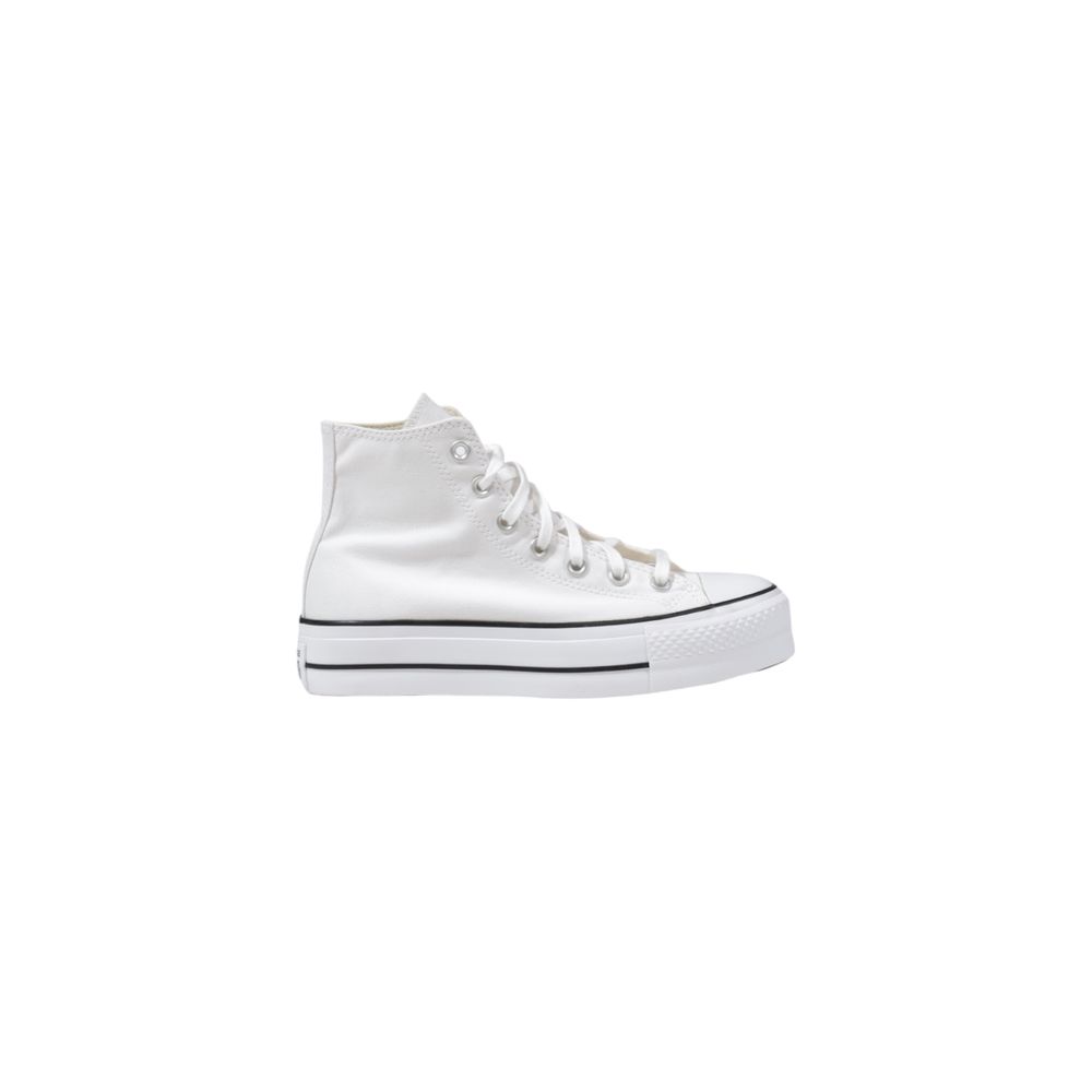 Converse White Polyester Platform Sneakers for Women