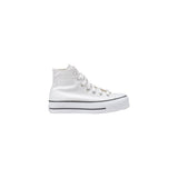 Converse White Polyester Platform Sneakers for Women
