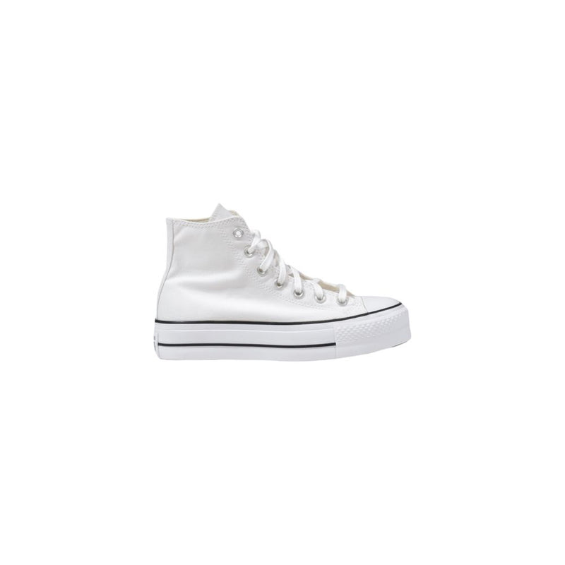 Converse White Polyester Platform Sneakers for Women