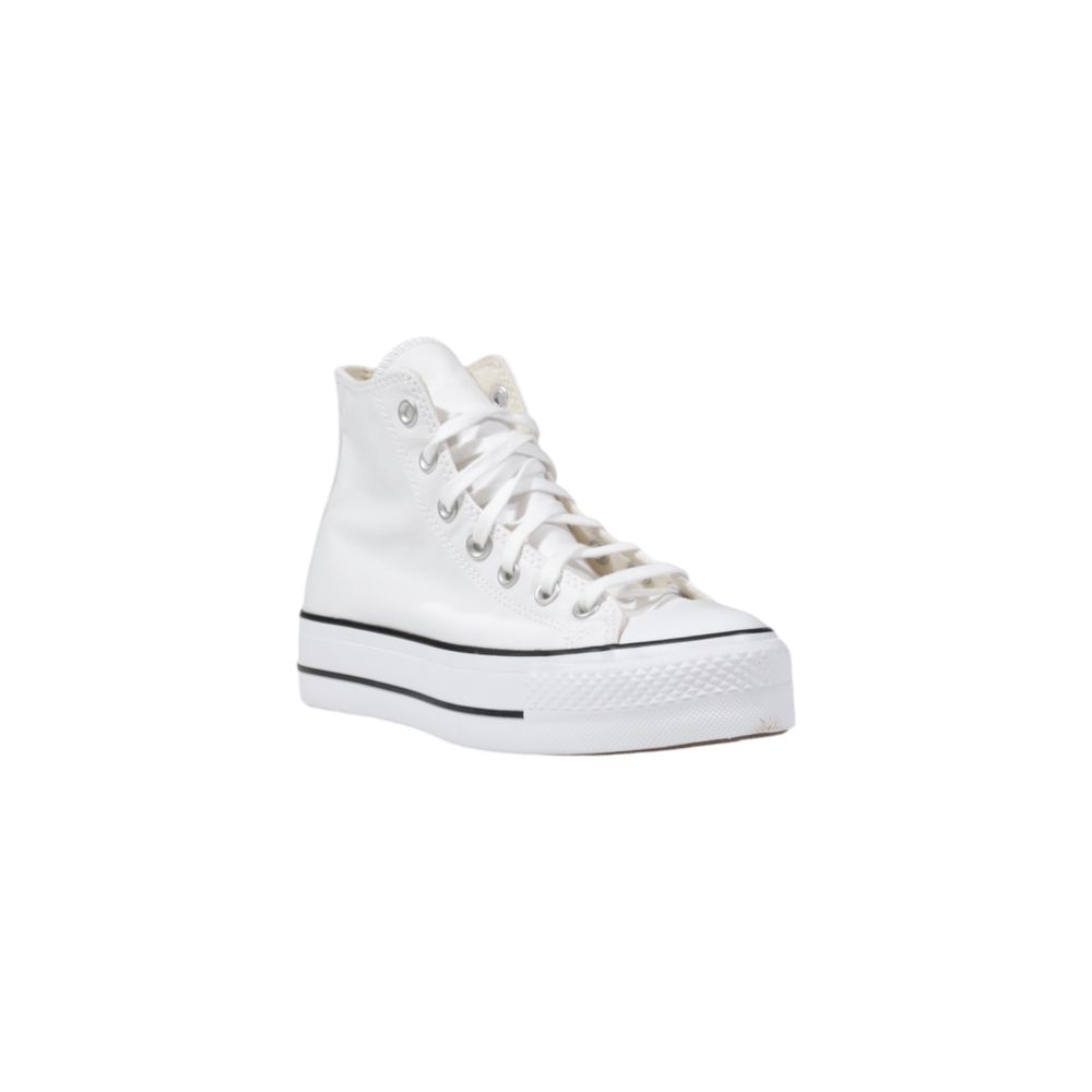 Converse White Polyester Platform Sneakers for Women
