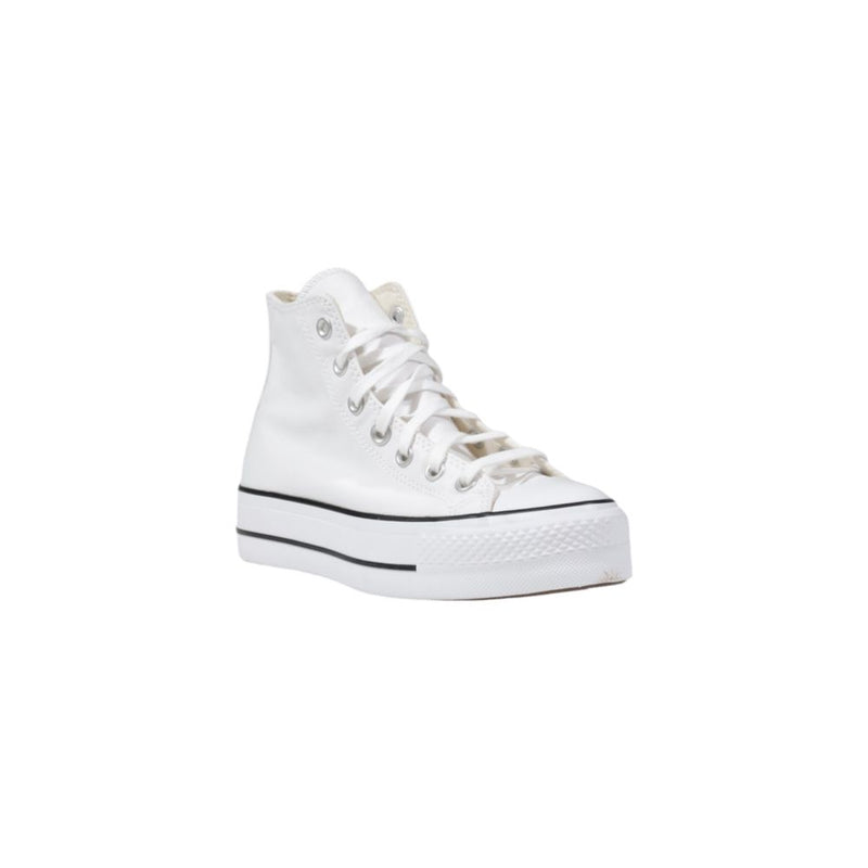 Converse White Polyester Platform Sneakers for Women