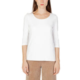 Street One QR Pania T-Shirt en Coton Crème à Manches Longues