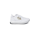 Love Moschino White Leather Low Top Sneakers for Women