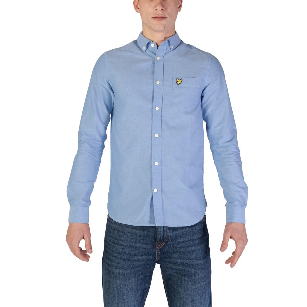 Lyle & Scott Blau Biologisch Katoenen Overhemd
