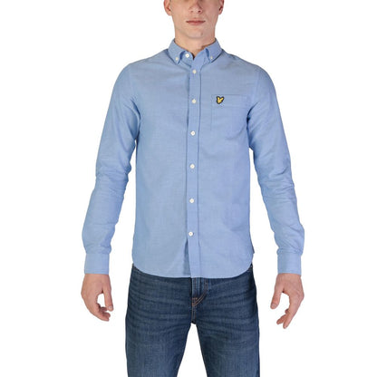 Lyle & Scott Blau Biologisch Katoenen Overhemd