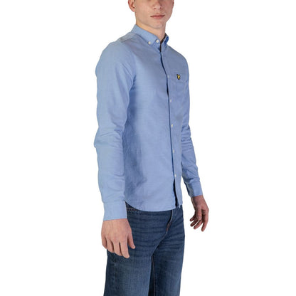 Lyle & Scott Blau Biologisch Katoenen Overhemd