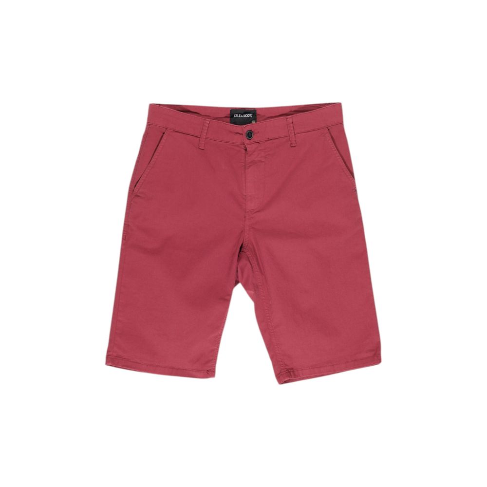 Lyle & Scott Bordeaux Katoenen Bermuda Shorts