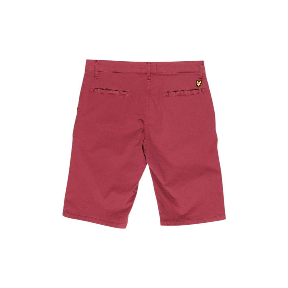 Lyle & Scott Bordeaux Katoenen Bermuda Shorts