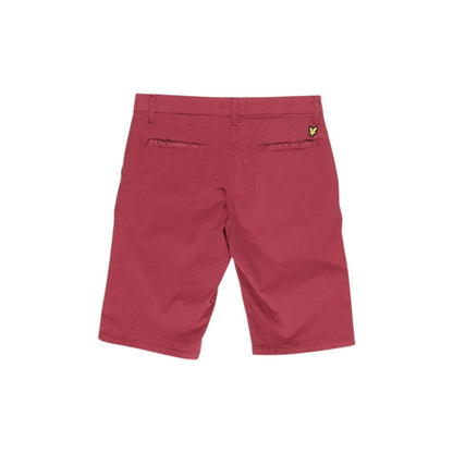 Lyle & Scott Bordeaux Katoenen Bermuda Shorts
