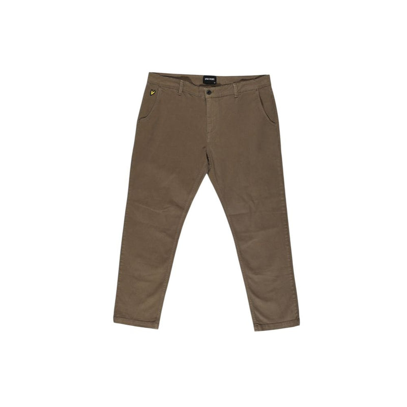 Lyle & Scott Beige Cotton Casual Pants for Men